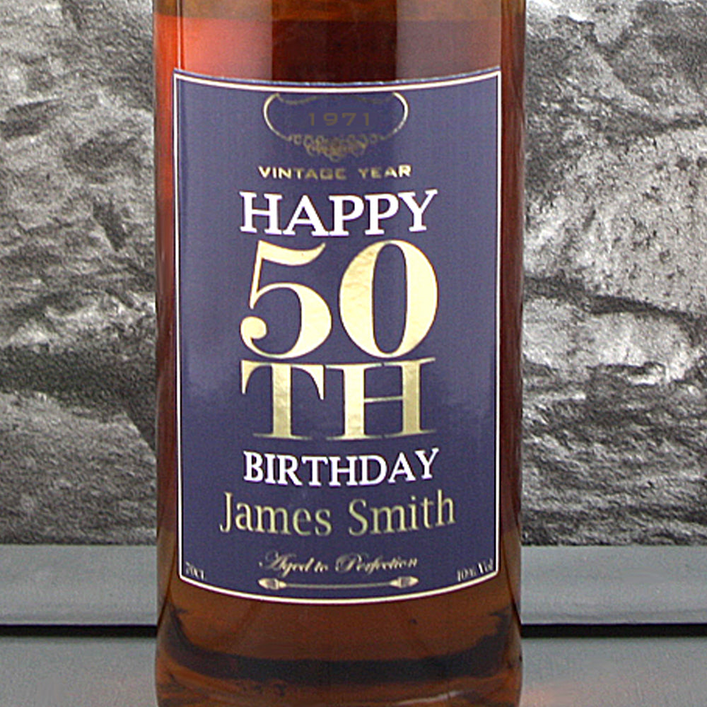 50th Birthday Personalised Whisky Store